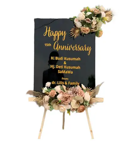 Papan Bunga Akrilik gunung kelua