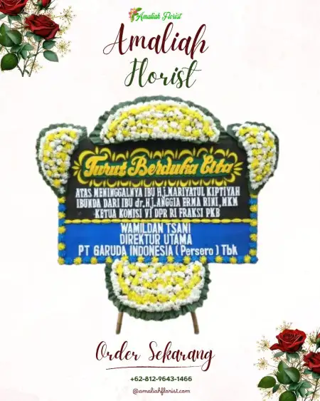 Papan Bunga Duka gunung kelua